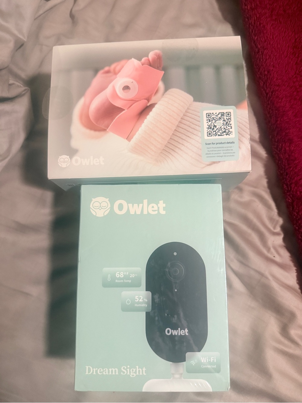 Owlet Baby Accessory and Dream Sight Camera Bundle - Pink & Black